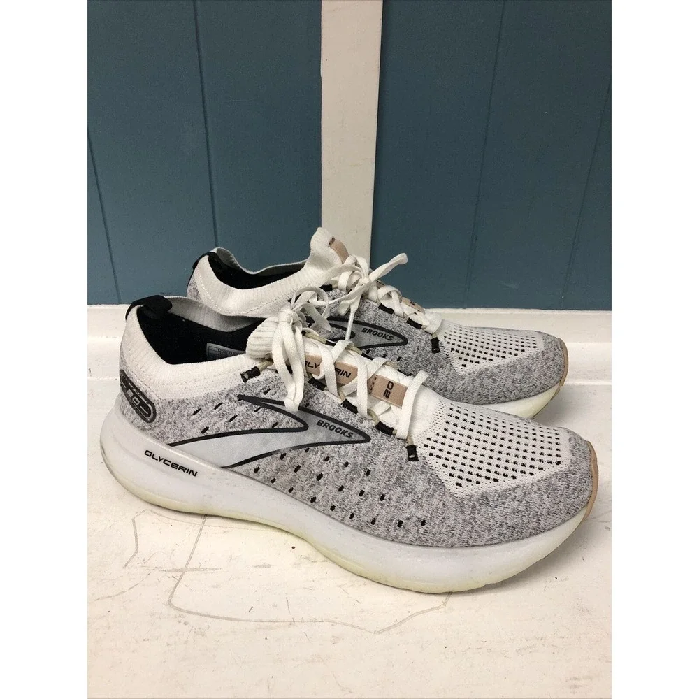 Brooks Womens Glycerin Stealthfit GTS 20 Running Shoe Gray‎ Size 11